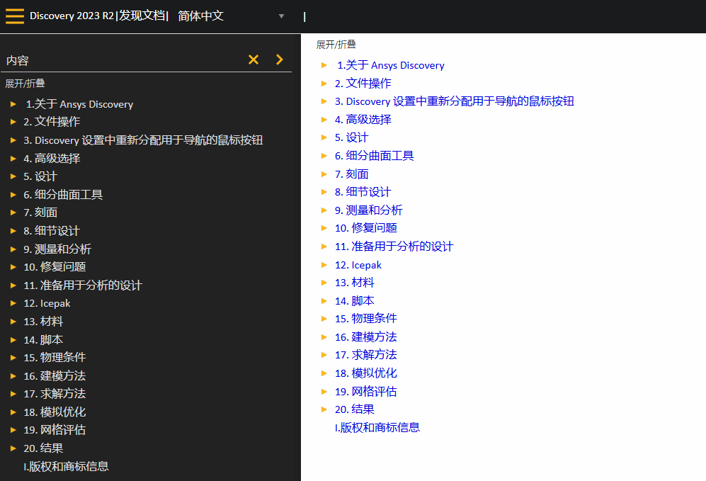 Ansys官方出中文版帮助文档了